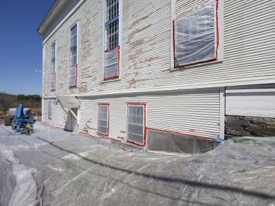 Graffiti Removal in Progress